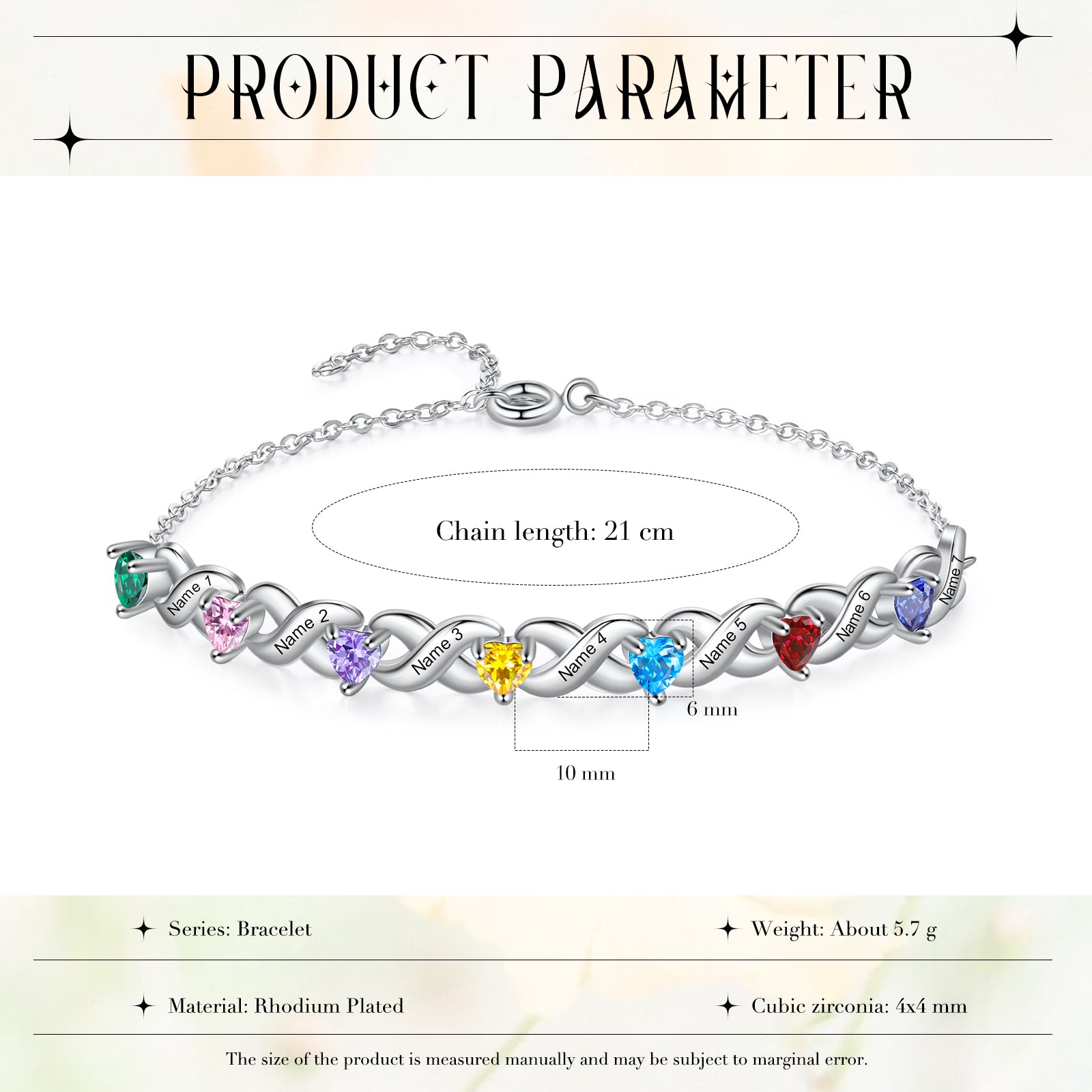 Custom Birthstone Bracelet