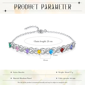 Custom Birthstone Bracelet