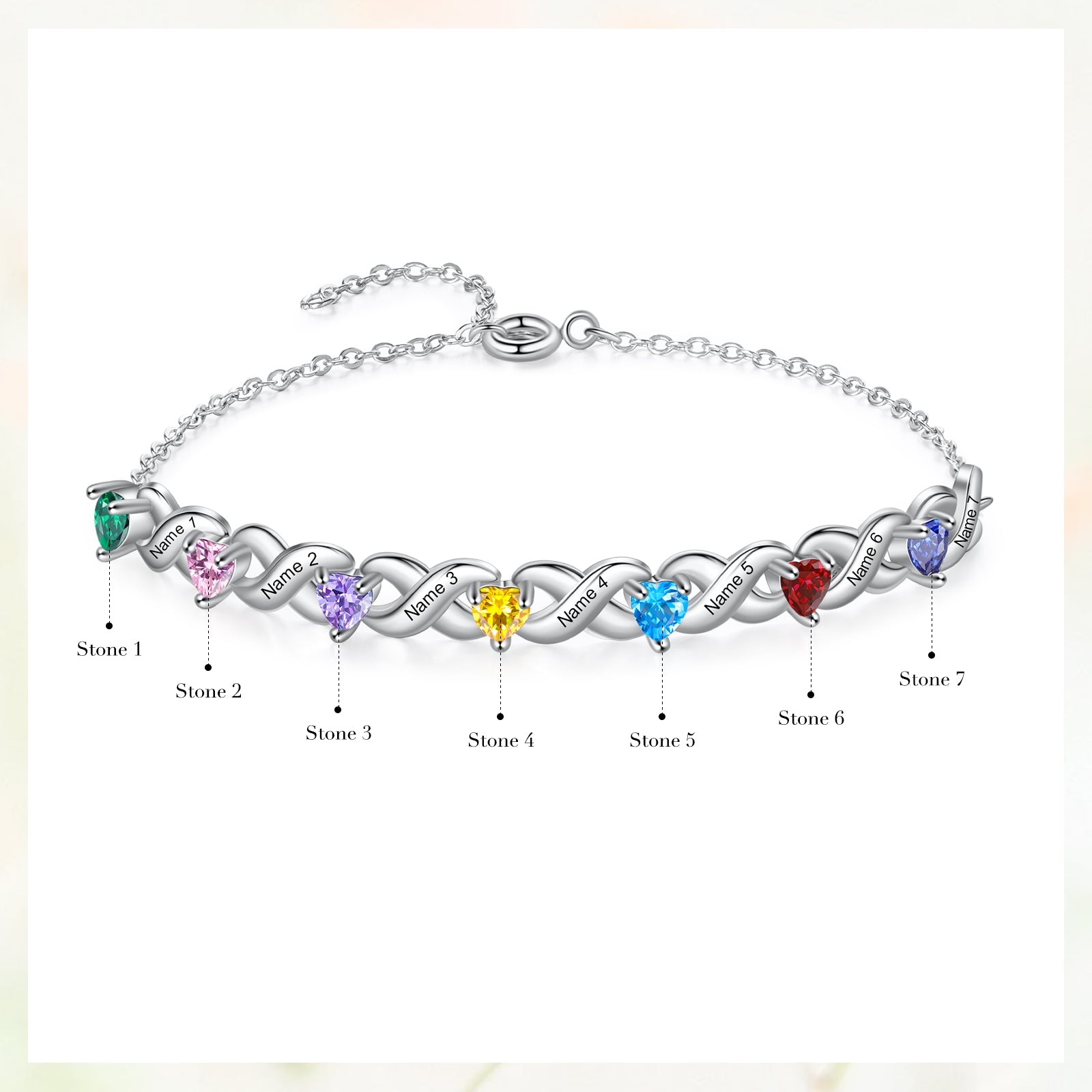 Custom Birthstone Bracelet