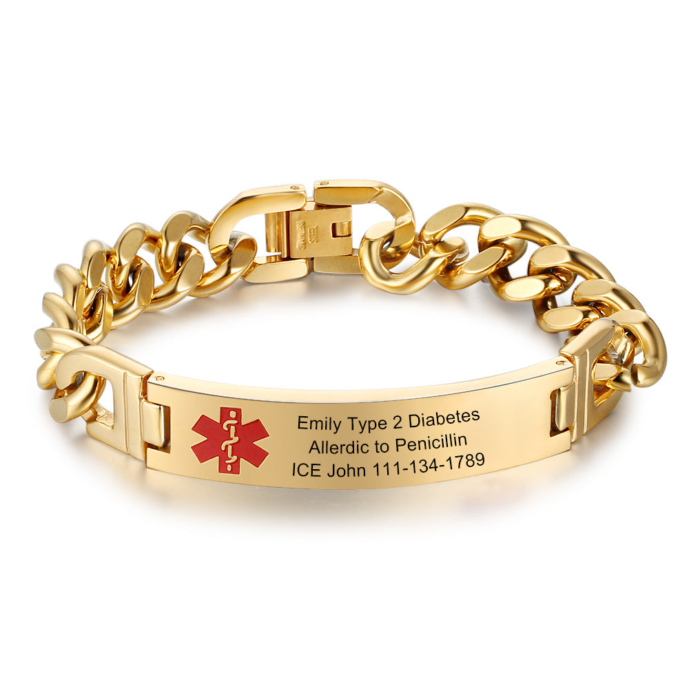 Stainless Steel Medical Bracelet