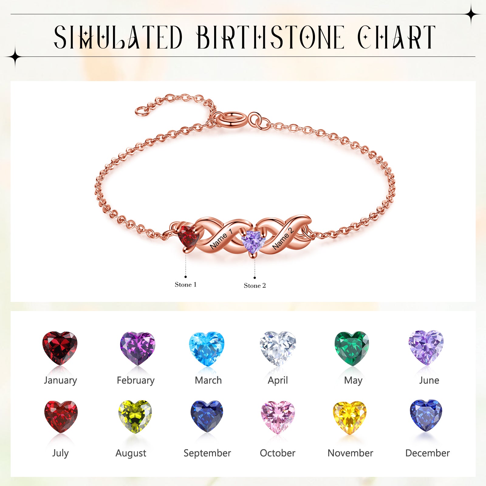 Custom Birthstone Bracelet