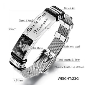 Custom Stainless Steel Men's Bracelet