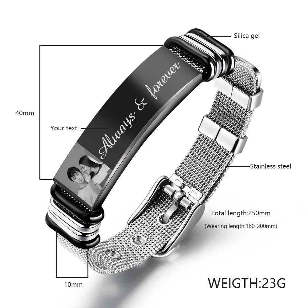 Custom Stainless Steel Men's Bracelet