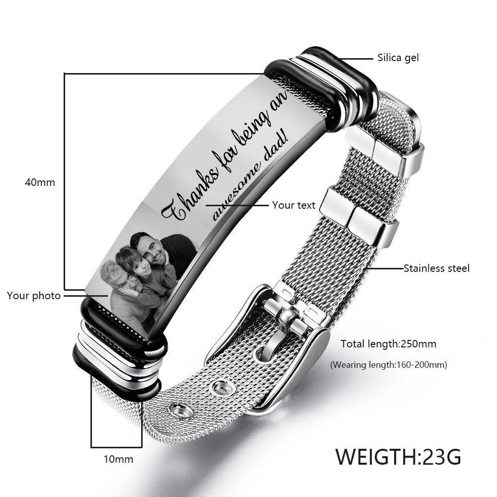 Custom Stainless Steel Men's Bracelet