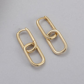 925 Sterling Silver Oval Earrings