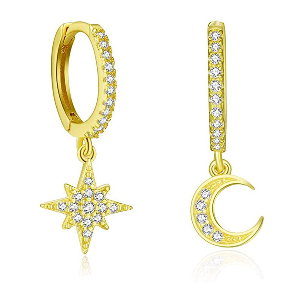 Star and Moon Earring