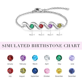 Custom Birthstone Bracelet