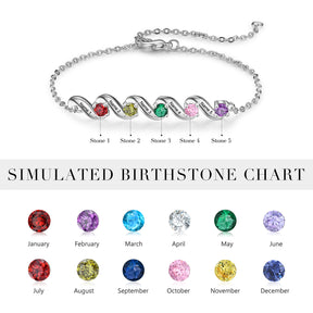 Custom Birthstone Bracelet