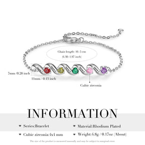 Custom Birthstone Bracelet