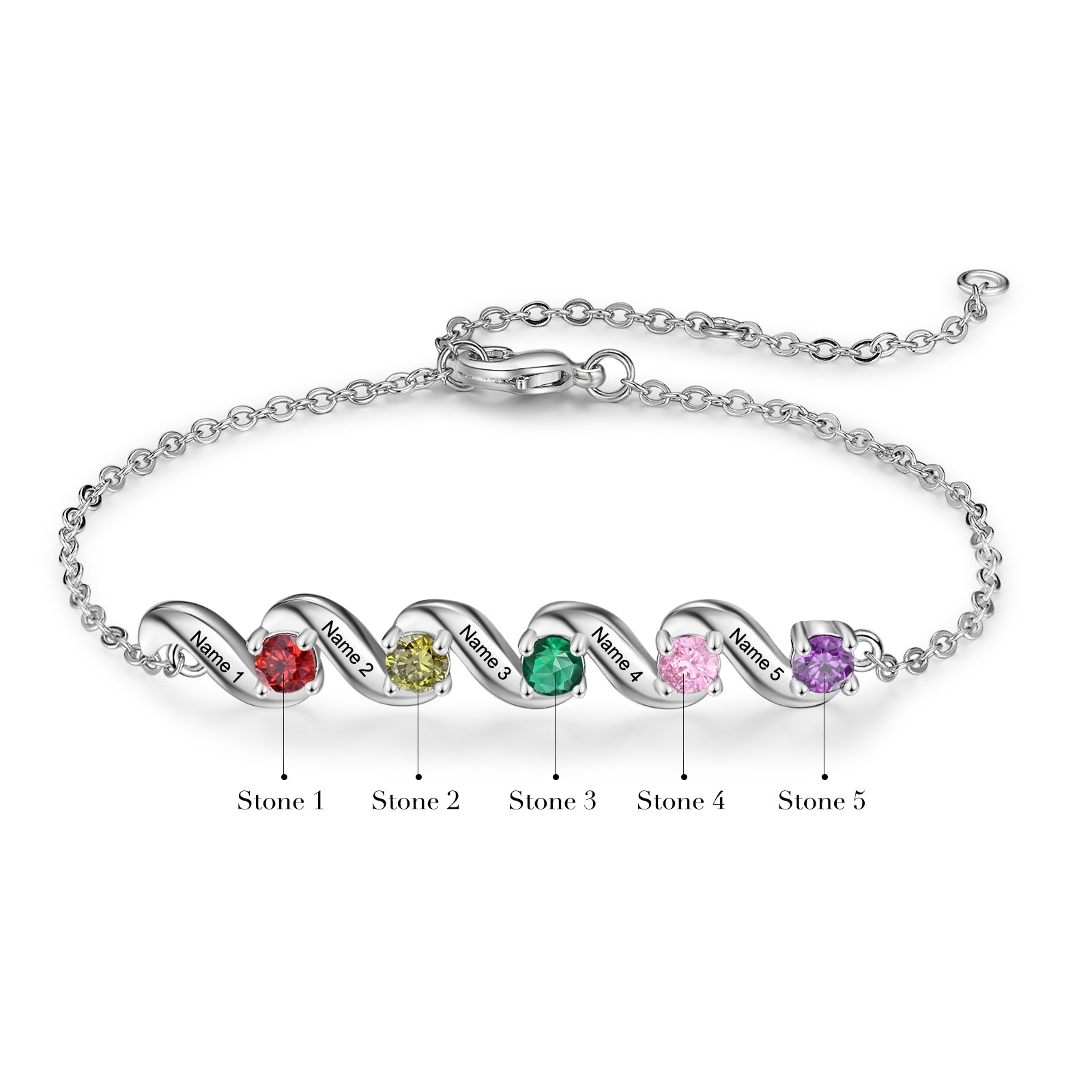 Custom Birthstone Bracelet