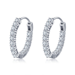 Cubic Zirocnia Hoop Earrings