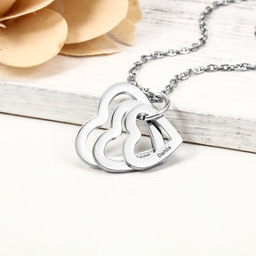 Personalized Stainless Steel Heart Necklace