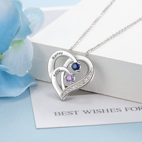 Birthstone Personalized Sterling Silver Necklace