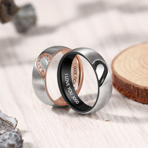 Personalized Stainless Steel Couple Ring